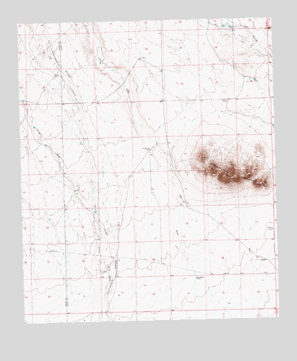 Grandmother Mountain West, NM USGS Topographic Map