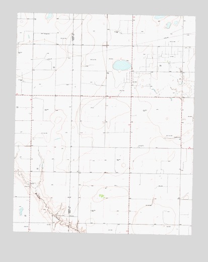 Grandview School, TX USGS Topographic Map