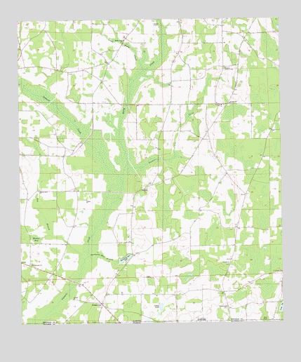 Grangeburg, AL USGS Topographic Map