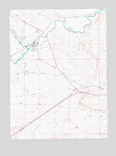 Granger, WY USGS Topographic Map