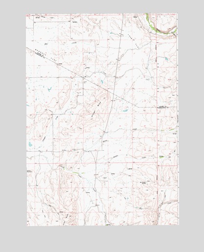 Granger Butte, ID USGS Topographic Map
