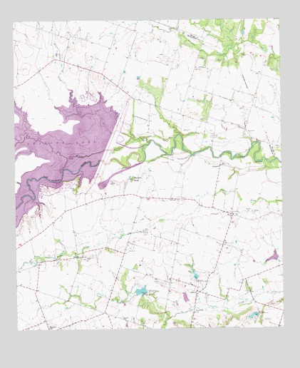 Granger Lake, TX USGS Topographic Map