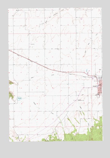 Grangeville West, ID USGS Topographic Map