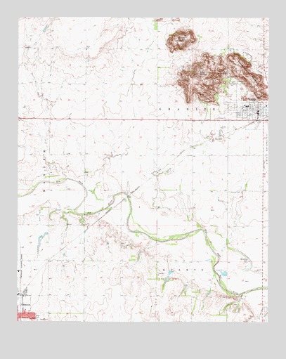 Granite, OK USGS Topographic Map