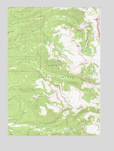 Granite Basin, WY USGS Topographic Map