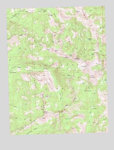 Granite Chief, CA USGS Topographic Map