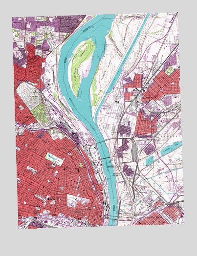 Granite City, IL USGS Topographic Map