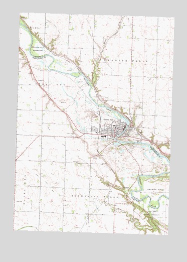 Granite Falls Mn Map Granite Falls, Mn Topographic Map - Topoquest