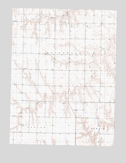Atwood NE, KS USGS Topographic Map