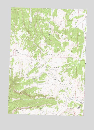 Granite Pass, WY USGS Topographic Map