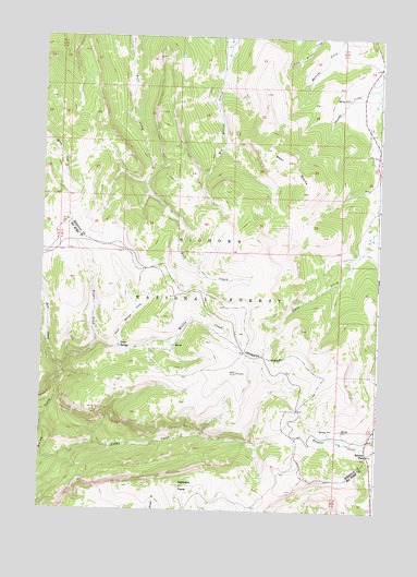 Granite Pass, WY USGS Topographic Map