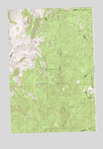 Granite Pass, ID USGS Topographic Map