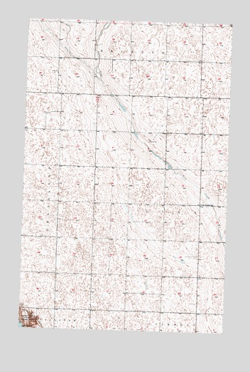 Grano NE, ND USGS Topographic Map