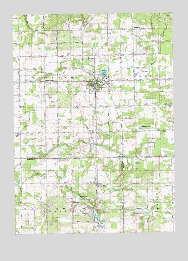 Grant, MI USGS Topographic Map