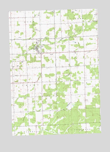 Granton, WI USGS Topographic Map