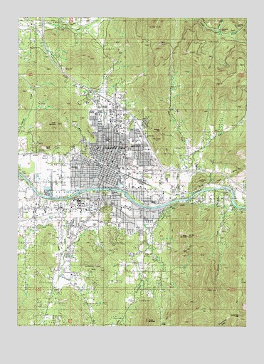 Grants Pass, OR USGS Topographic Map