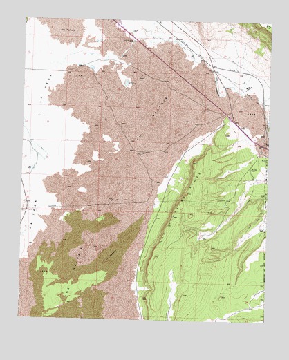 Grants SE, NM USGS Topographic Map