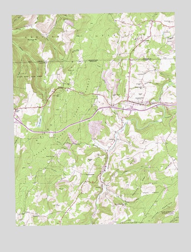 Grantsville, MD USGS Topographic Map