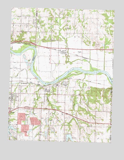 Grantville, KS USGS Topographic Map
