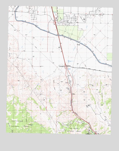 Grapevine, CA USGS Topographic Map