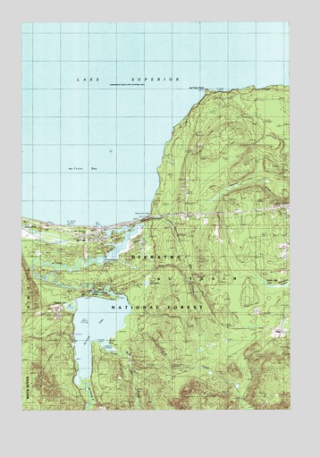 Au Train, MI USGS Topographic Map