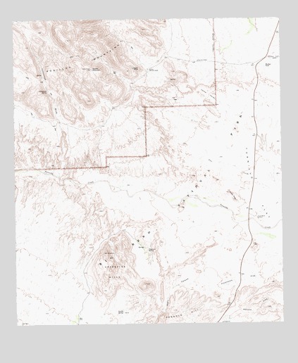 Grapevine Hills, TX USGS Topographic Map