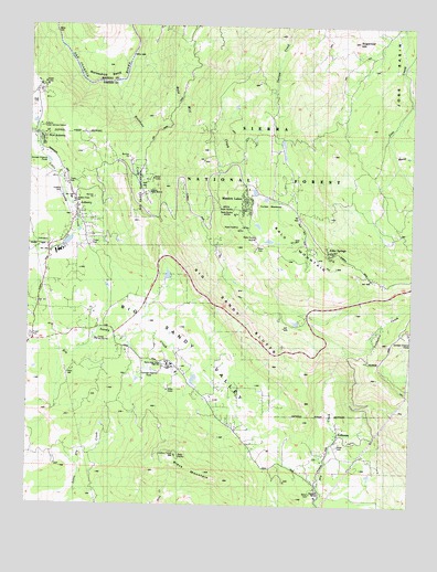 Auberry, CA USGS Topographic Map