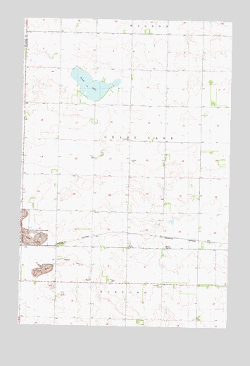 Grass Lake, ND USGS Topographic Map