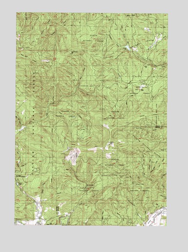 Grass Mountain, OR USGS Topographic Map