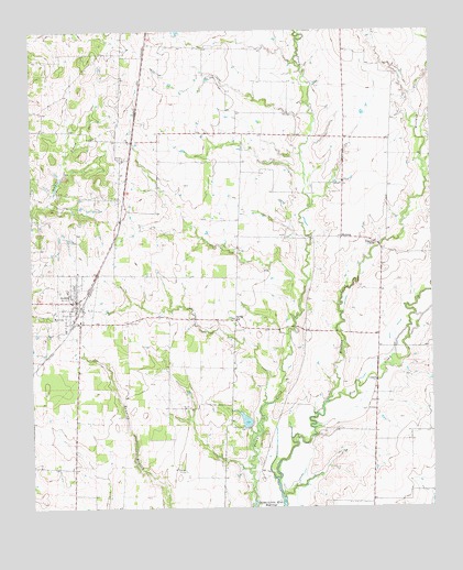 Aubrey, TX USGS Topographic Map