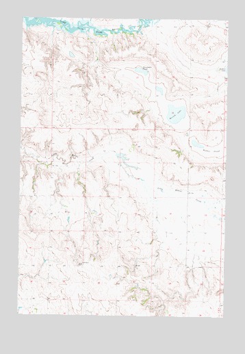 Grassna NW, ND USGS Topographic Map