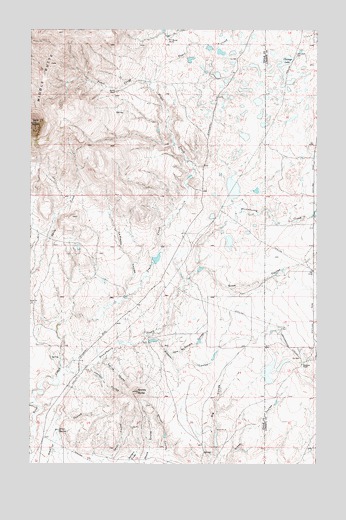 Grassy Butte, MT USGS Topographic Map