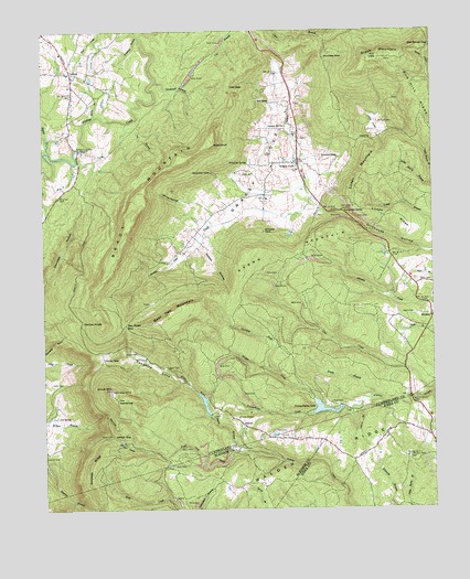 Grassy Cove, TN USGS Topographic Map