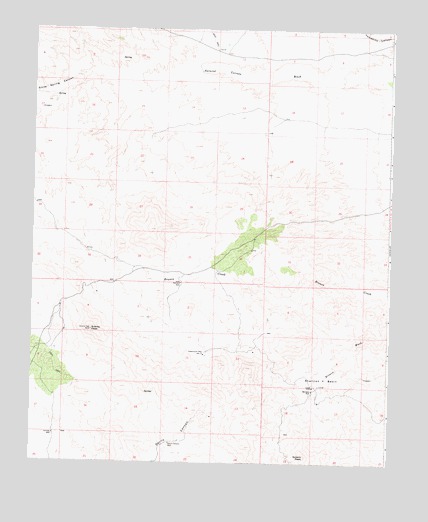 Aubrey Peak, AZ USGS Topographic Map
