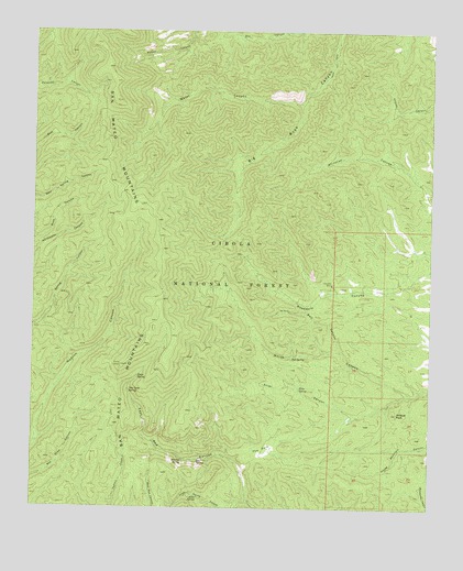 Grassy Lookout, NM USGS Topographic Map