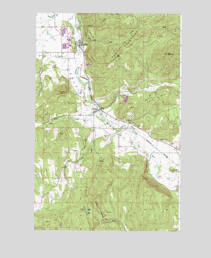 Addy, WA USGS Topographic Map