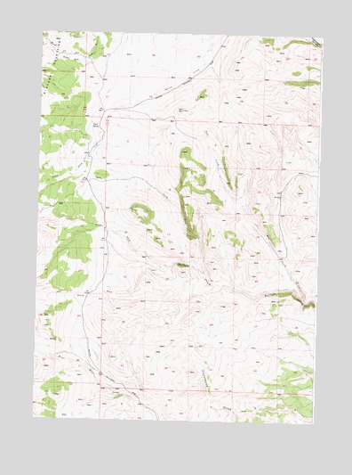 Grave Spring, WY USGS Topographic Map