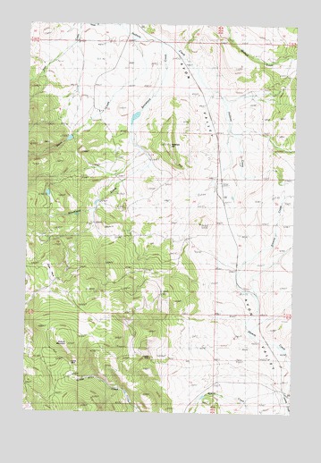 Gravely Mountain, MT USGS Topographic Map