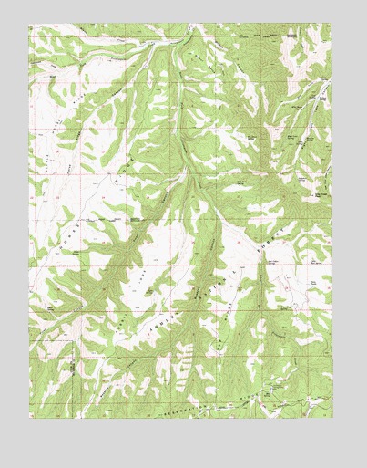 Gray Head Peak, UT USGS Topographic Map