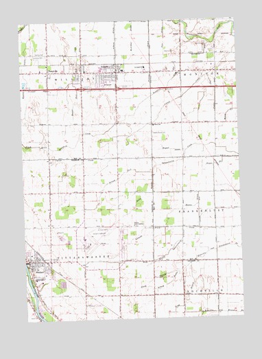 Auburn, MI USGS Topographic Map