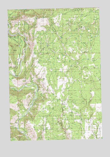Grayback Mountain, WA USGS Topographic Map