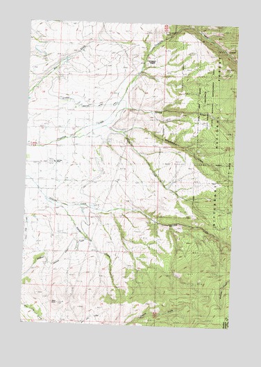 Grayhorse Creek, MT USGS Topographic Map