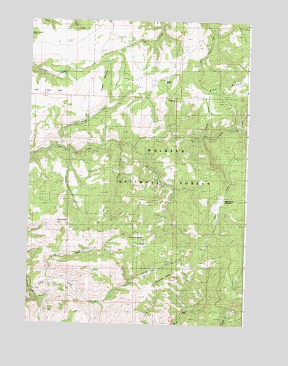 Graylock Butte, OR USGS Topographic Map