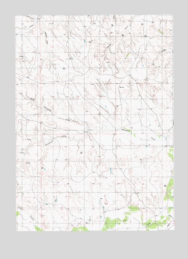 Greasewood Creek, WY USGS Topographic Map