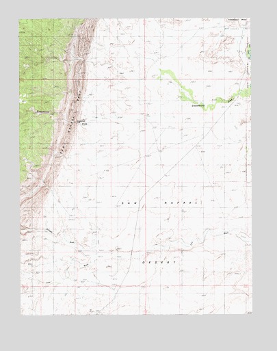 Greasewood Draw, UT USGS Topographic Map