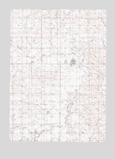 Greasewood Reservoir, WY USGS Topographic Map