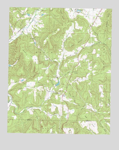 Greasy, OK USGS Topographic Map