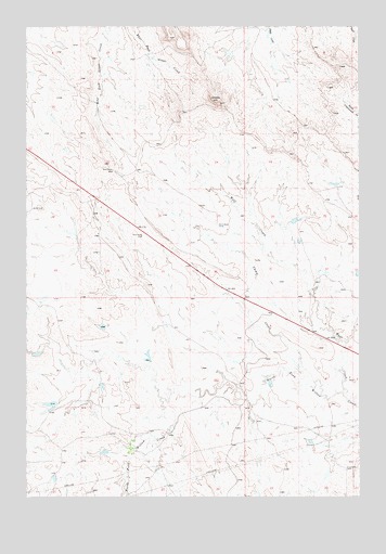 Greasy Hill, MT USGS Topographic Map