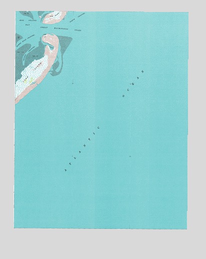 Great Machipongo Inlet, VA USGS Topographic Map