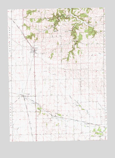 Greeley, IA USGS Topographic Map